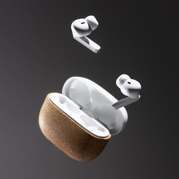 VEGAN Wireless earbuds natural cork - Mitza - Your pit stop 