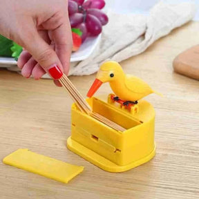 Bird Toothpick Container Automatic Dispenser