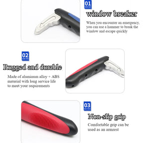 Window Breaker Portable Car Door Assist Handle 5 in 1 Multifunction Window Breaker Portable Automotive Car Handle Assist