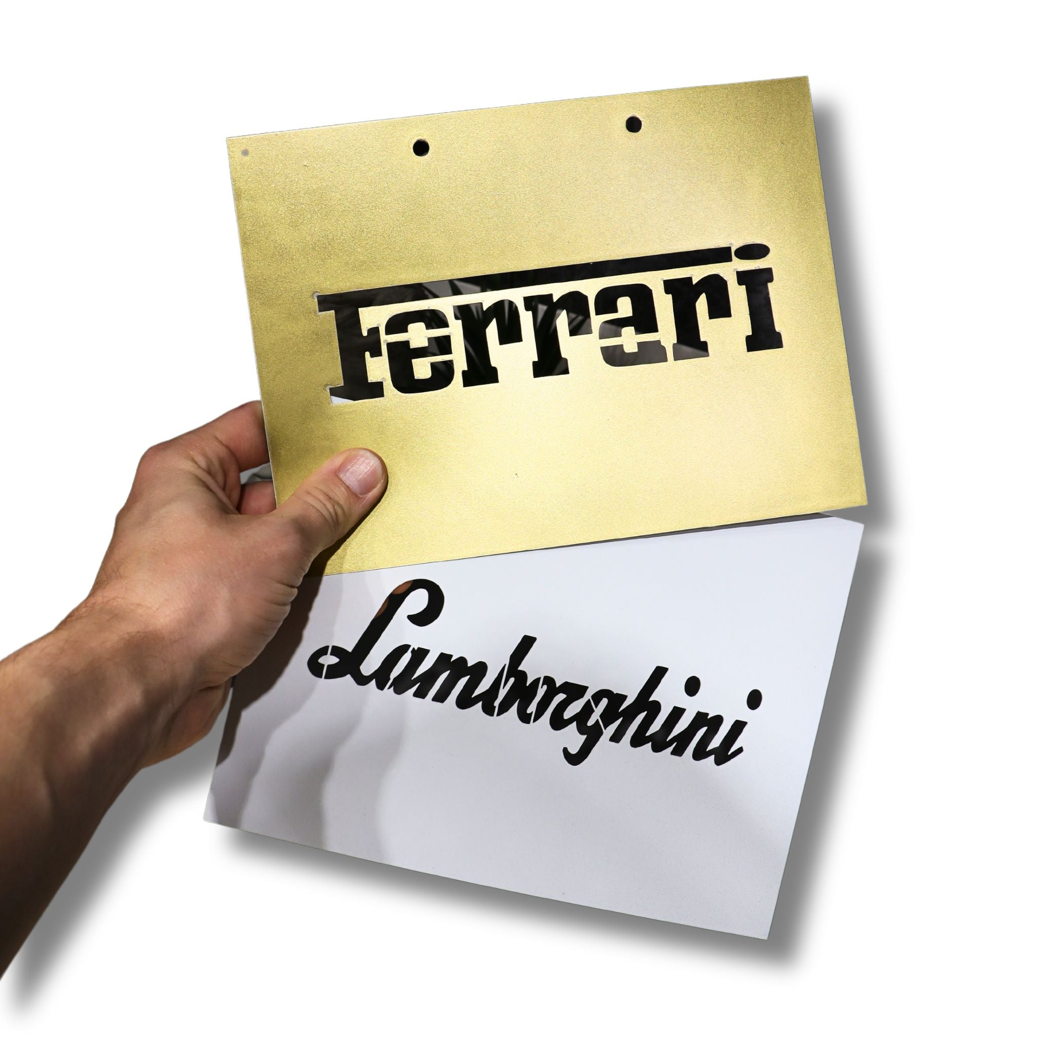 ferarri and lamborghini stencils for car floor mats